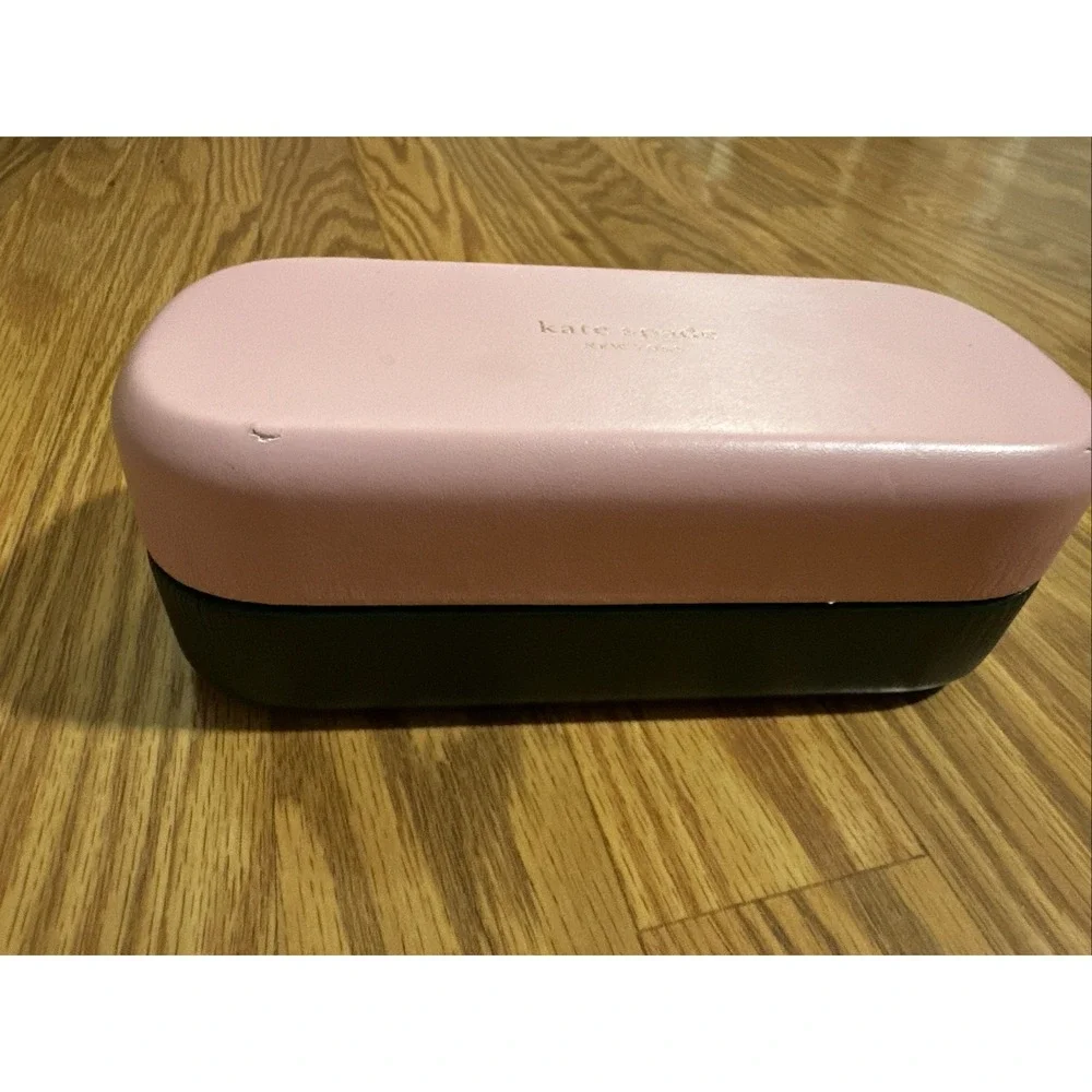 Kate Spade New York Hard Shell Glasses Case Hello Sunshine Sunglasses Pink Green